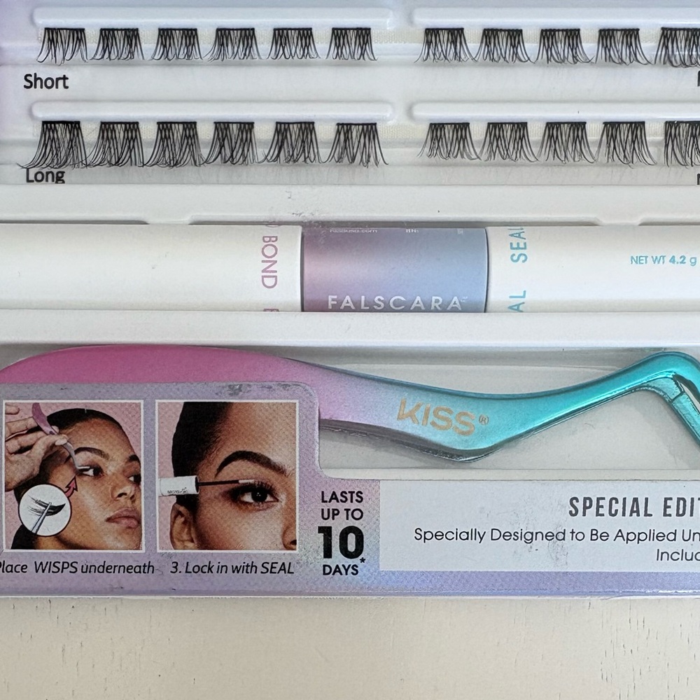 Kiss Falscara Lash Kit with Black Applicator